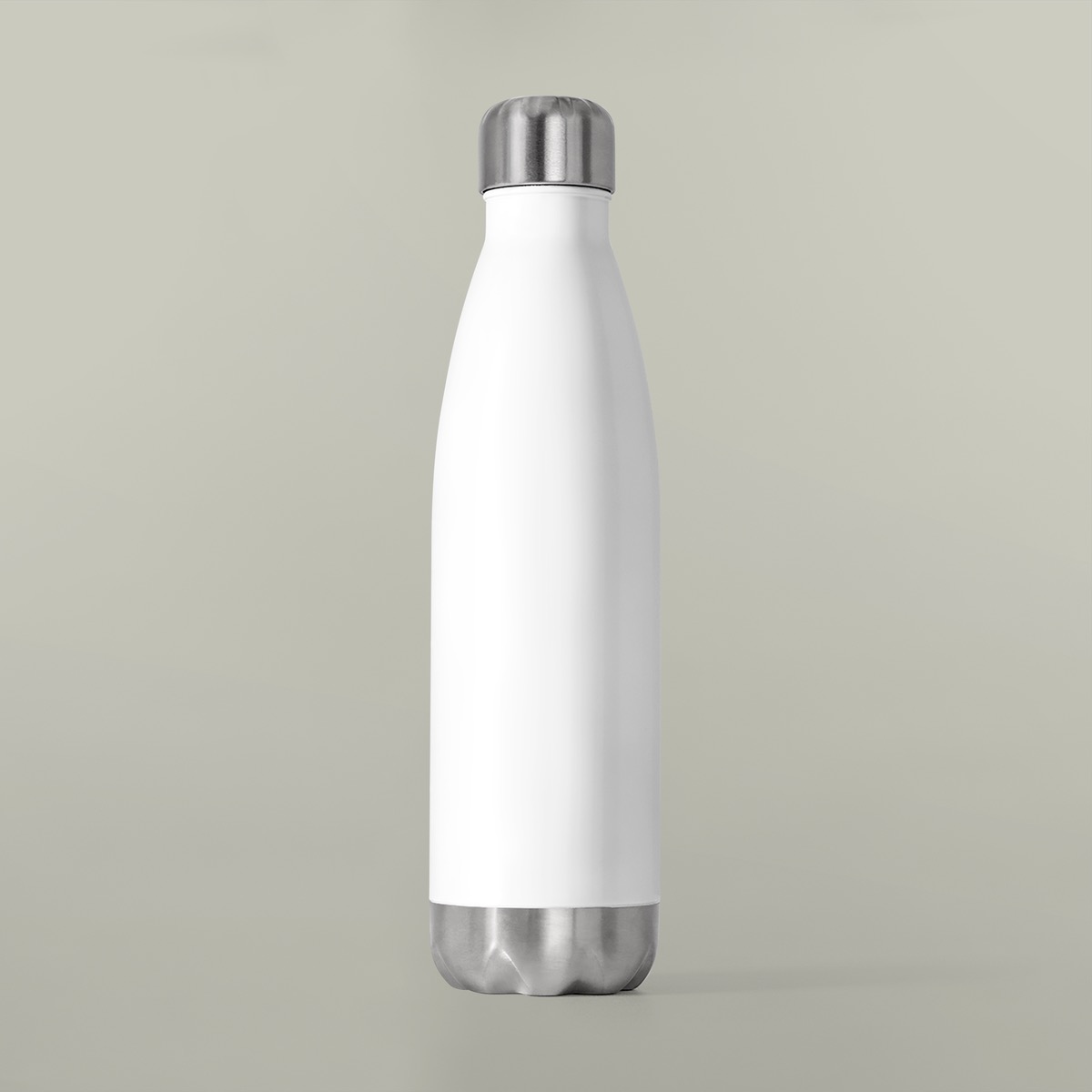 Double-wall vacuum-insulated stainless steel water bottle